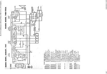 Airline 74BR 1055A schematic circuit diagram